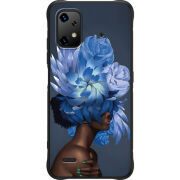Чохол BoxFace Umidigi Bison X20 Exquisite Blue Flowers
