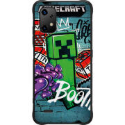 Чохол BoxFace Umidigi Bison X20 Minecraft Graffiti