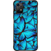 Чохол BoxFace Umidigi Bison X20 лазурные бабочки