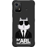 Чорний чохол BoxFace Umidigi Bison X20 Cat in Black