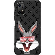 Чорний чохол BoxFace Umidigi Bison X20 looney bunny