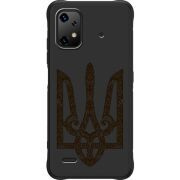 Чорний чохол BoxFace Umidigi Bison X20 Ukrainian Trident