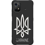 Чорний чохол BoxFace Umidigi Bison X20 Тризуб монограмма ukraine