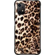 Чорний чохол BoxFace Umidigi Bison X20 Леопардовий
