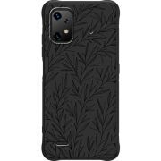 Чорний чохол BoxFace Umidigi Bison X20 Leaves