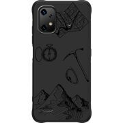 Чорний чохол BoxFace Umidigi Bison X20 Mountains