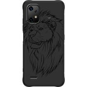 Чорний чохол BoxFace Umidigi Bison X20 Lion