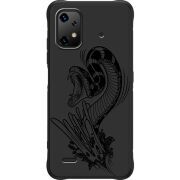 Чорний чохол BoxFace Umidigi Bison X20 Snake