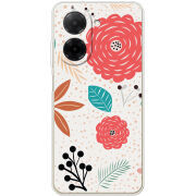 Чохол BoxFace Poco C71 Line Flowers