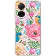 Чохол BoxFace Poco C71 Birds in Flowers