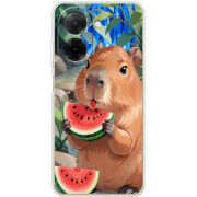 Чохол BoxFace Poco C71 Капібара з кавуном