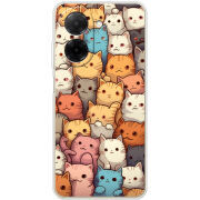 Чохол BoxFace Poco C71 Котики муркотики