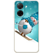 Чохол BoxFace Poco C71 Skier Snowman