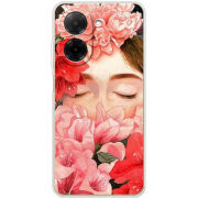 Чохол BoxFace Poco C71 Girl in Flowers