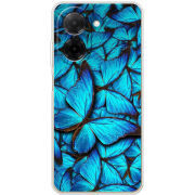 Чохол BoxFace Poco C71 лазурные бабочки