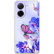 Чохол BoxFace Poco C71 Orchids and Butterflies