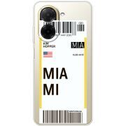 Прозорий чохол BoxFace Poco C71 Ticket Miami