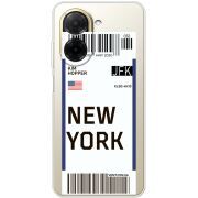 Прозорий чохол BoxFace Poco C71 Ticket New York