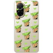 Прозорий чохол BoxFace Poco C71 Pattern Baby Yoda
