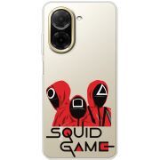 Прозорий чохол BoxFace Poco C71 siquid game люди в красном