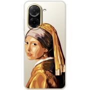 Прозорий чохол BoxFace Poco C71 Девушка с жемчужной серёжкой