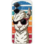 Прозорий чохол BoxFace Poco C71 Стильна Лама