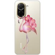 Прозорий чохол BoxFace Poco C71 Floral Flamingo