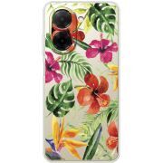 Прозорий чохол BoxFace Poco C71 Tropical Flowers