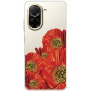 Прозорий чохол BoxFace Poco C71 Red Poppies