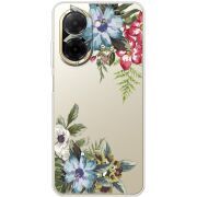 Прозорий чохол BoxFace Poco C71 Floral