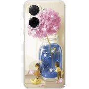 Чохол зі стразами Poco C71 Little Boy and Girl