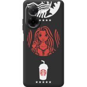 Чорний чохол BoxFace Poco C71 RedWhite Coffee