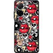 Чорний чохол BoxFace Poco C71 Rock Graffiti