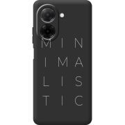 Чорний чохол BoxFace Poco C71 Minimalistic