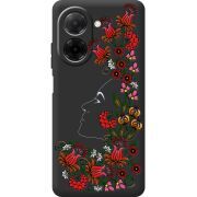 Чорний чохол BoxFace Poco C71 3D Ukrainian Muse