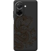 Чорний чохол BoxFace Poco C71 Chinese Dragon