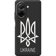 Чорний чохол BoxFace Poco C71 Тризуб монограмма ukraine