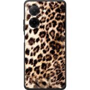 Чорний чохол BoxFace Poco C71 Леопардовий