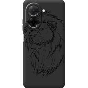 Чорний чохол BoxFace Poco C71 Lion