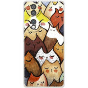 Чохол BoxFace Honor 70 Sleepy Cats