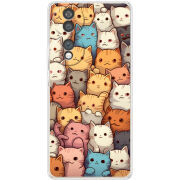 Чохол BoxFace Honor 70 Котики муркотики