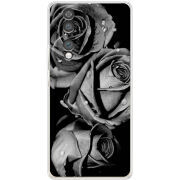 Чохол BoxFace Honor 70 Black and White Roses