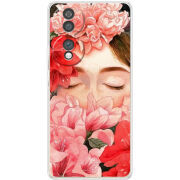 Чохол BoxFace Honor 70 Girl in Flowers