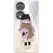 Прозорий чохол BoxFace Honor 70 Winter Morning Girl