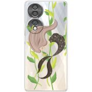 Прозорий чохол BoxFace Honor 70 Cute Mermaid