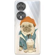 Прозорий чохол BoxFace Honor 70 Dog Coffeeman