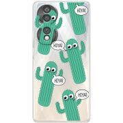 Прозорий чохол BoxFace Honor 70 с 3D-глазками HIYA