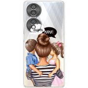 Прозорий чохол BoxFace Honor 70 Super Mama