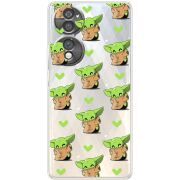 Прозорий чохол BoxFace Honor 70 Pattern Baby Yoda