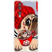 Прозорий чохол BoxFace Honor 70 Winter Puggy